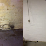 Basement Wall Before and After