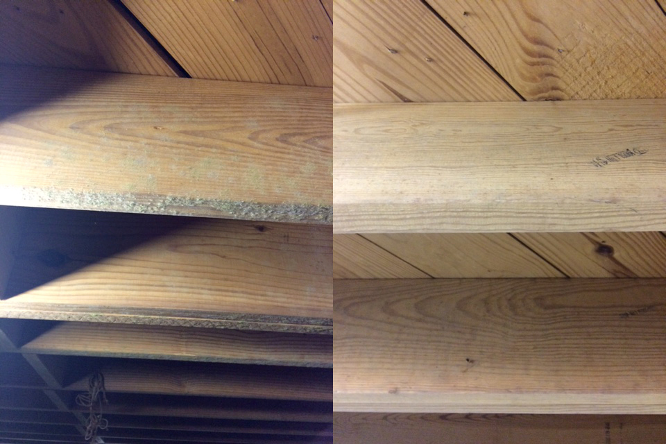Rafters Before and After